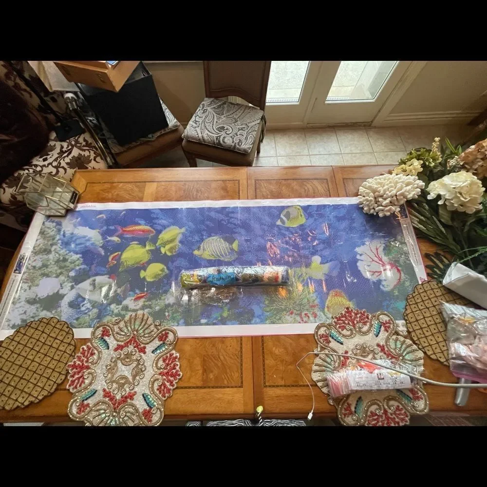 ACQUARIUM DIAMOND Painting 180 cm long!
